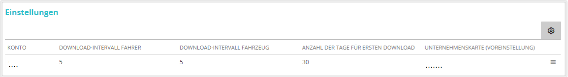 Einstellungen